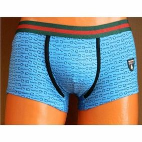 Фото Мужские трусы боксеры синие Gucci Hip Boxer