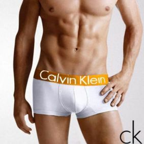 Фото  Мужские трусы боксеры Calvin Klein Steel Golden White