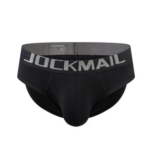 Фото Мужские трусы брифы черные с push up JOCKMAIL JM2021-2