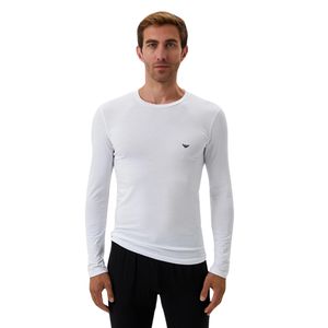 Фото Лонгслив мужской белый Emporio Armani 111023_CC729 00010