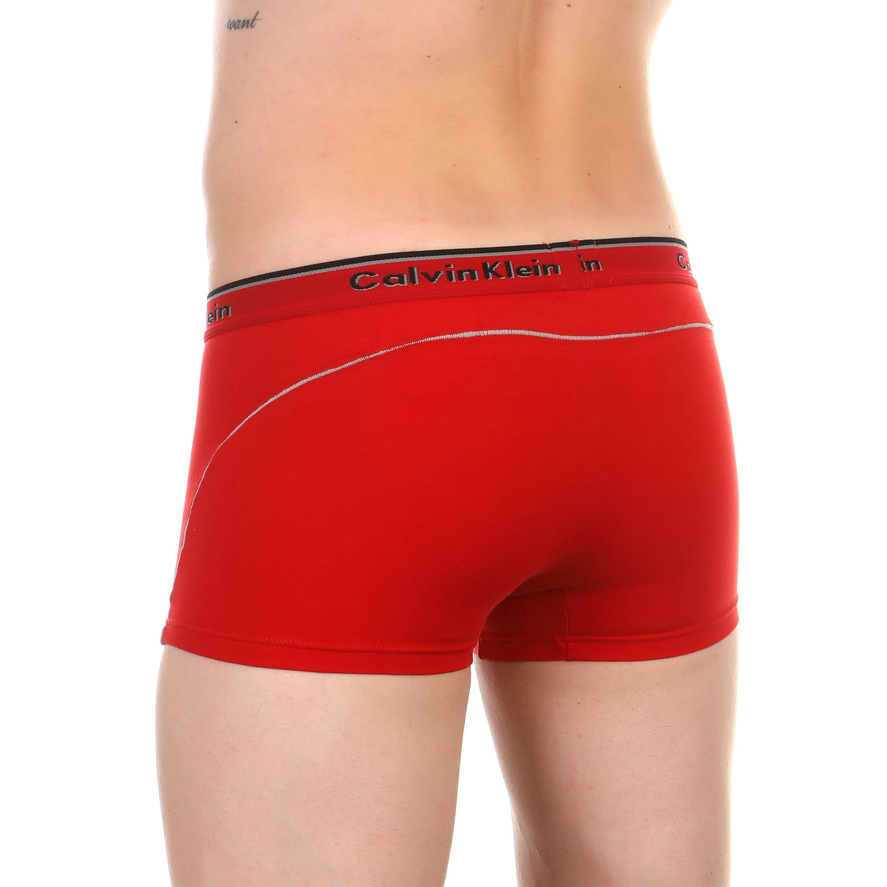 Мужские трусы боксеры красные Calvin Klein Red Boxers фото 2