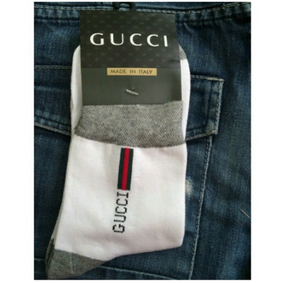 Фото Мужские носки белые Gucci