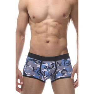 Фото Мужские трусы боксеры синие камуфляжные Don Moris DM011903