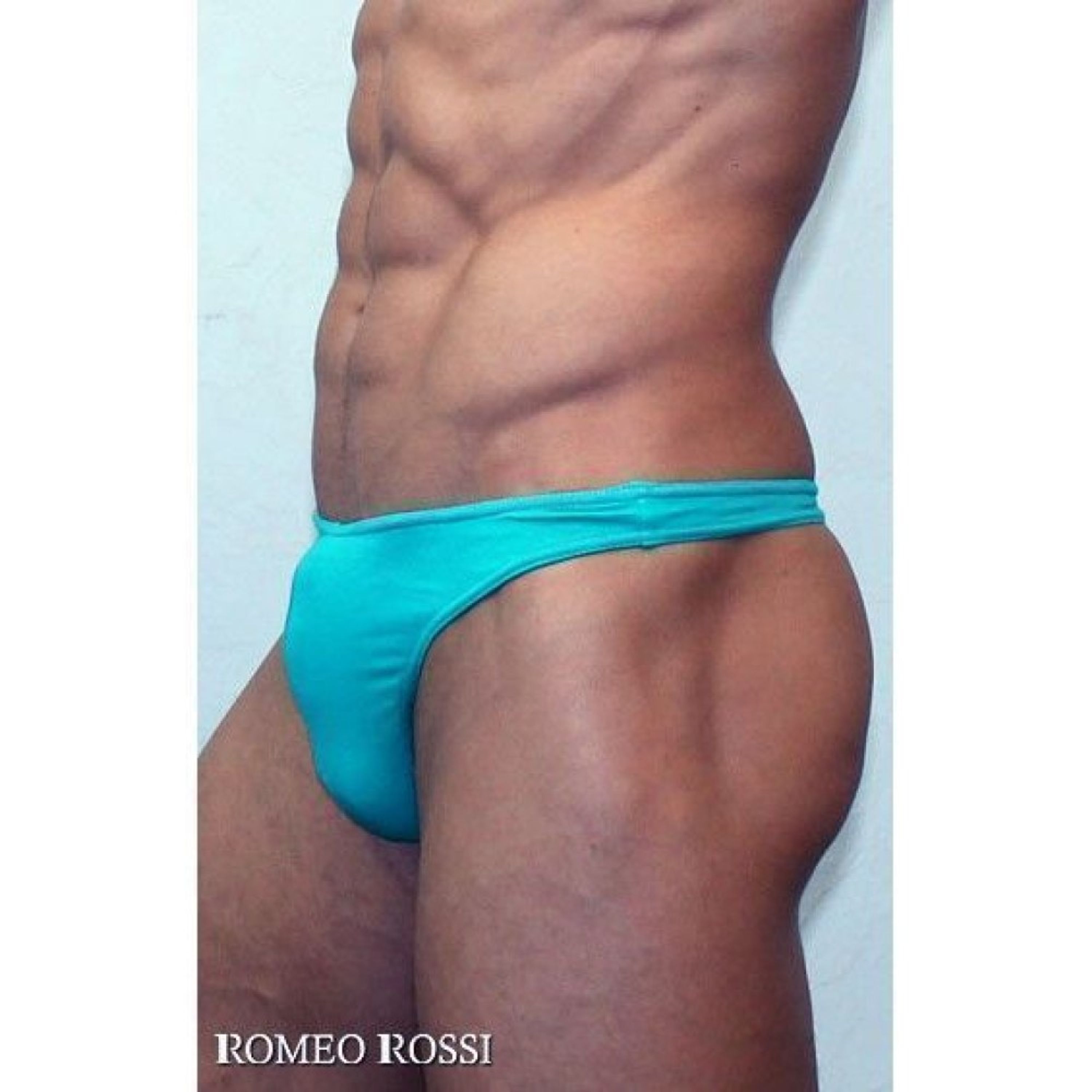 Мужские трусы стринги бирюзово-зеленые Romeo Rossi Dream String RR1005-7 фото 3