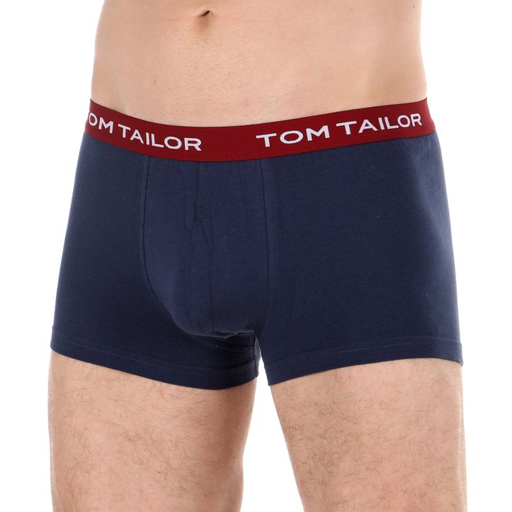 Мужские трусы боксеры набор 3в1 темно-синие Tom Tailor 70162/6061 690 фото 3
