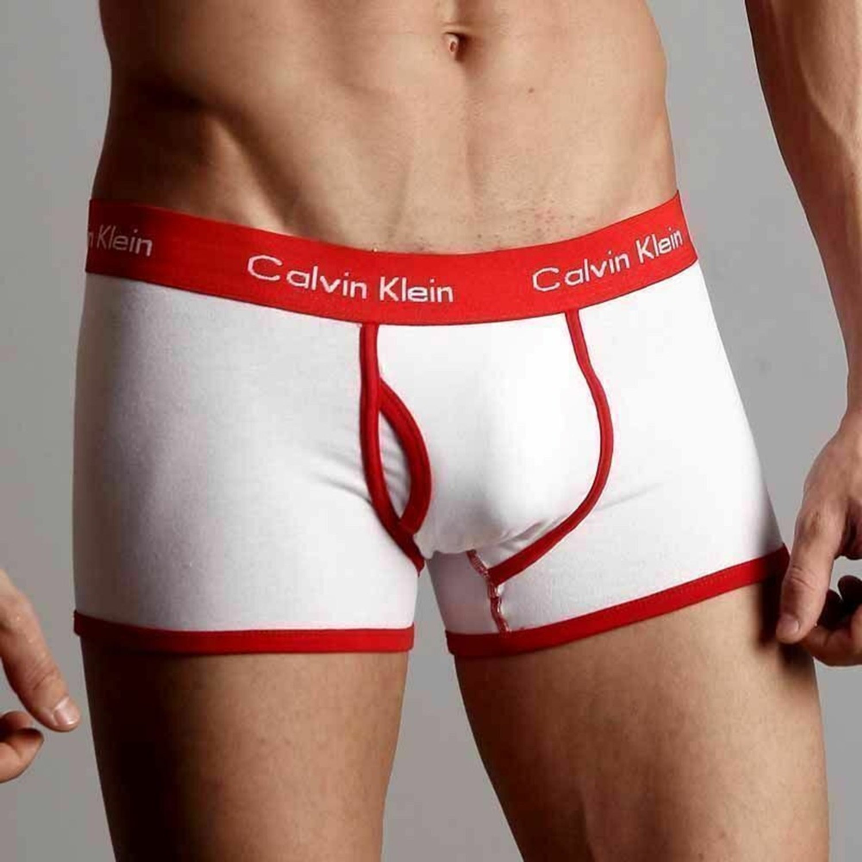 Мужские трусы боксеры Calvin Klein 365 White Red Boxer фото 3