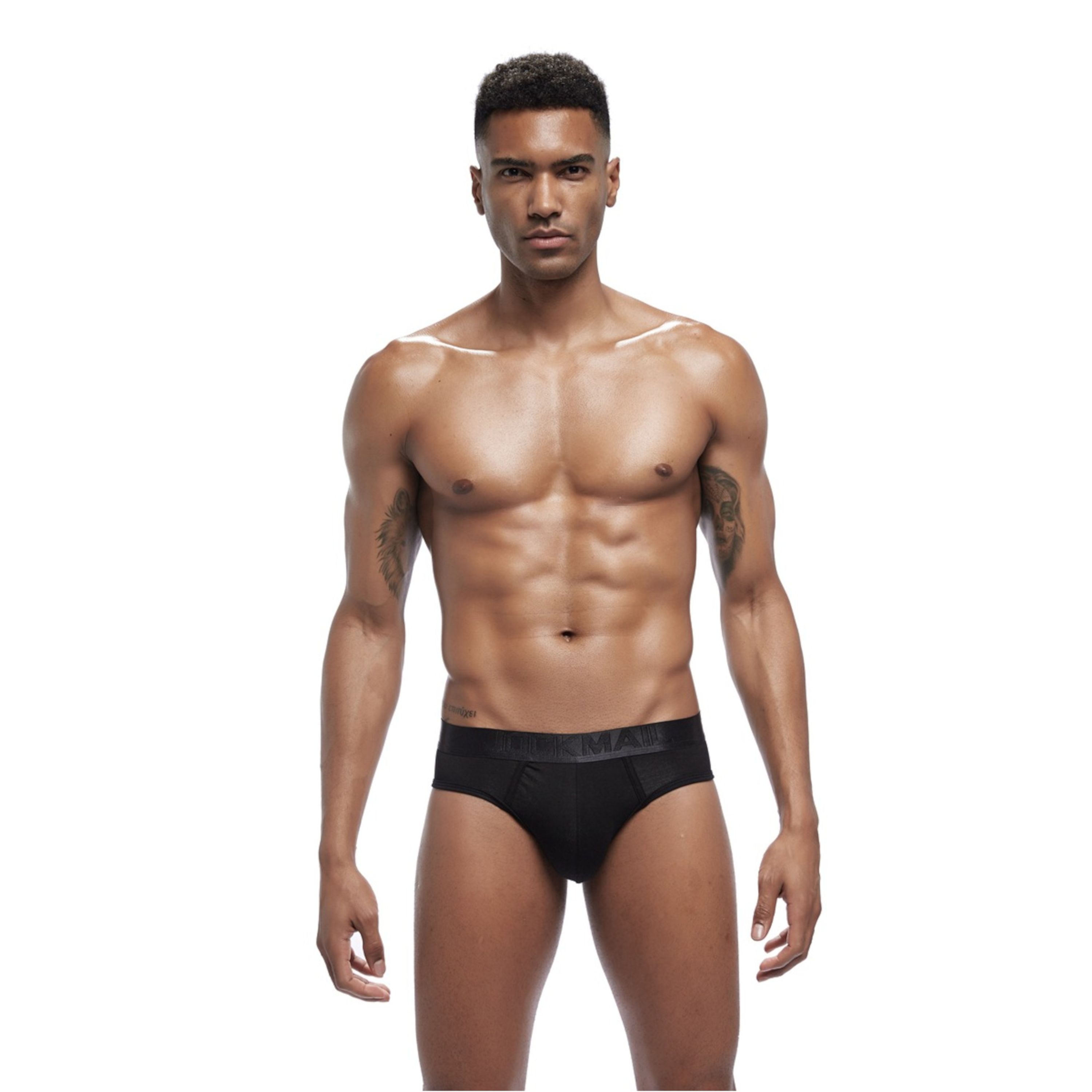 Мужские трусы брифы черные JOCKMAIL JM2034-2 фото 1