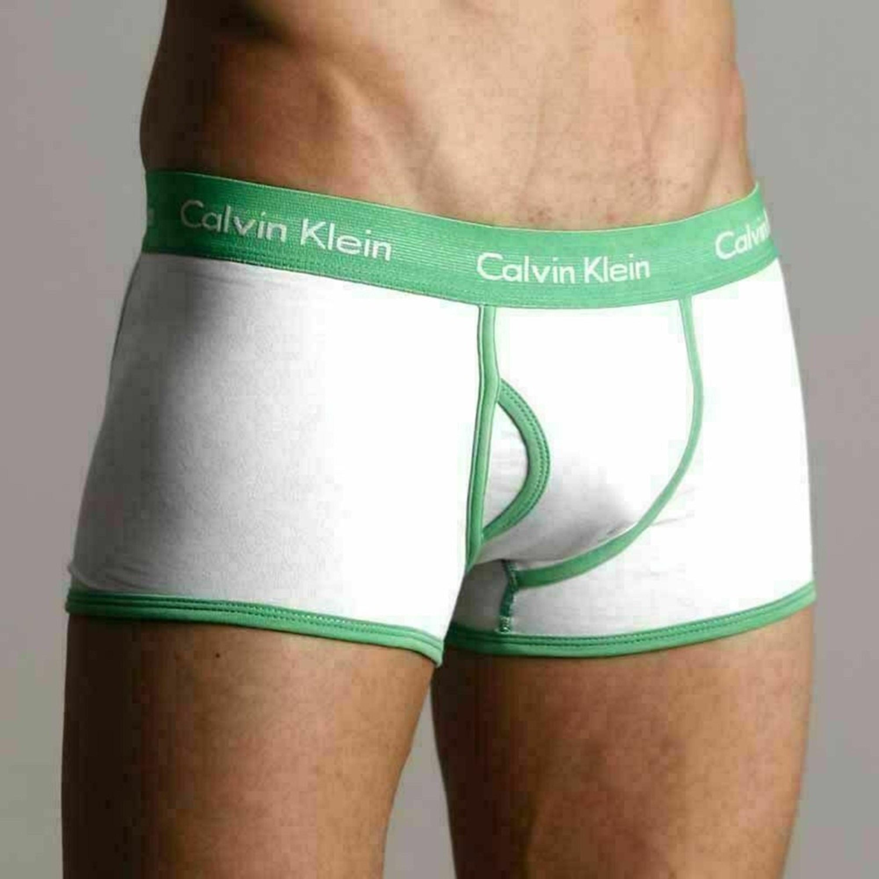 Мужские трусы боксеры Calvin Klein 365 White Green фото 3