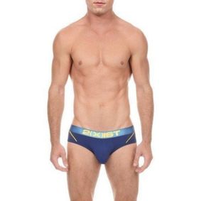 Фото Мужские трусы Брифы синие 2xist oblique stripes Brief NAVY