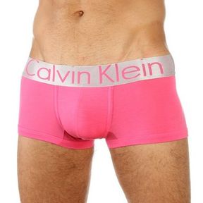 Фото Мужские трусы хипсы розовые из модала Calvin Klein