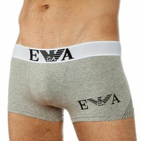 Фото Мужские трусы боксеры серые Emporio Armani Grey 