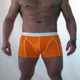 Фото Трусы мужские боксеры оранжевые Van Baam VB-109-RX09