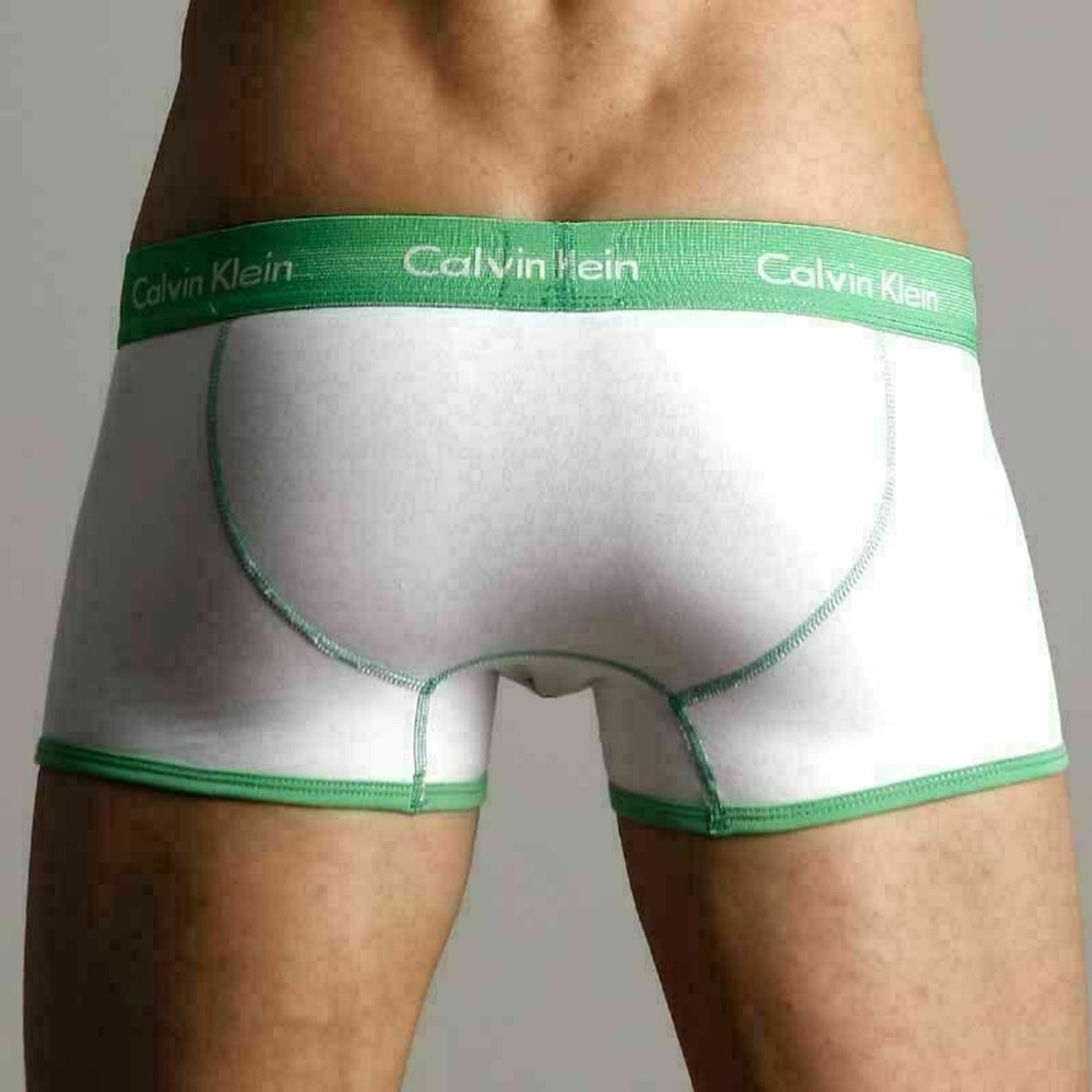 Мужские трусы боксеры Calvin Klein 365 White Green фото 4