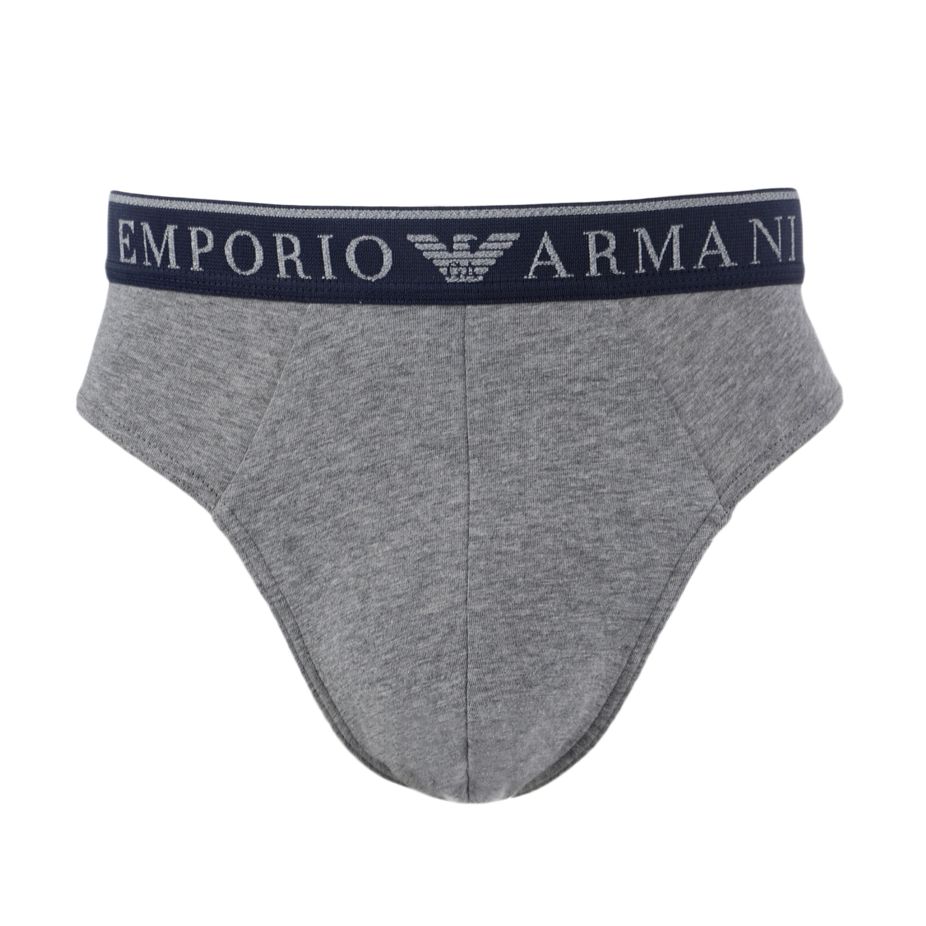 Набор мужских трусов брифов 2в1 (серый, серо-голубой) Emporio Armani 111733_4F720 15349 фото 2