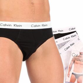 Фото Набор мужских трусов, брифы (черные ,серые, белые) 3 шт, Calvin Klein Classic set