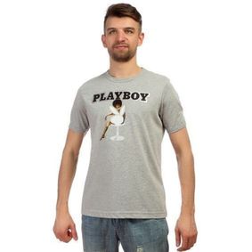 Фото Мужская футболка серые Dolce Gabbana Vintage Playboy T-shirt