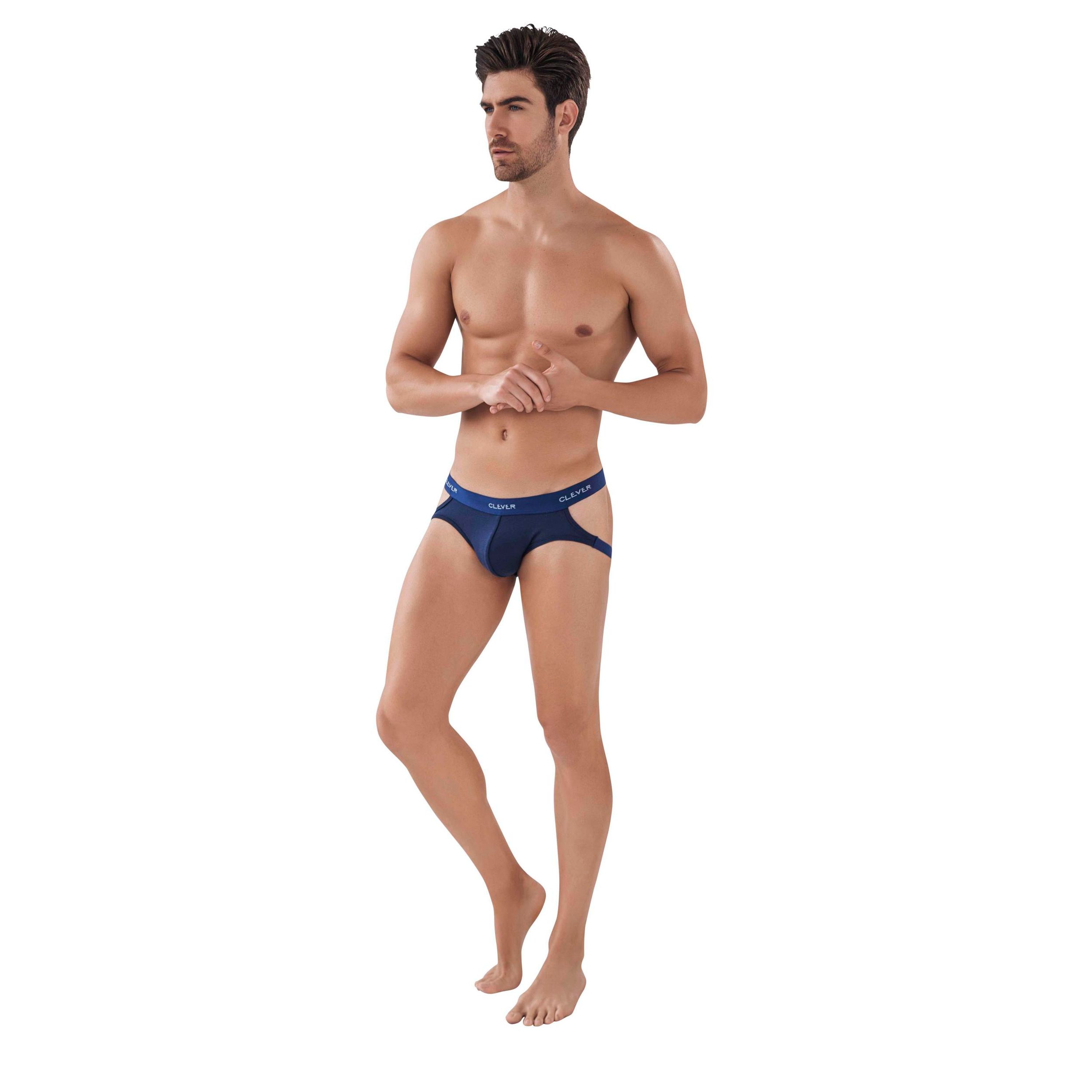 Мужские трусы джоки темно-синие Clever OPORTO JOCKSTRAP 087808 фото 2