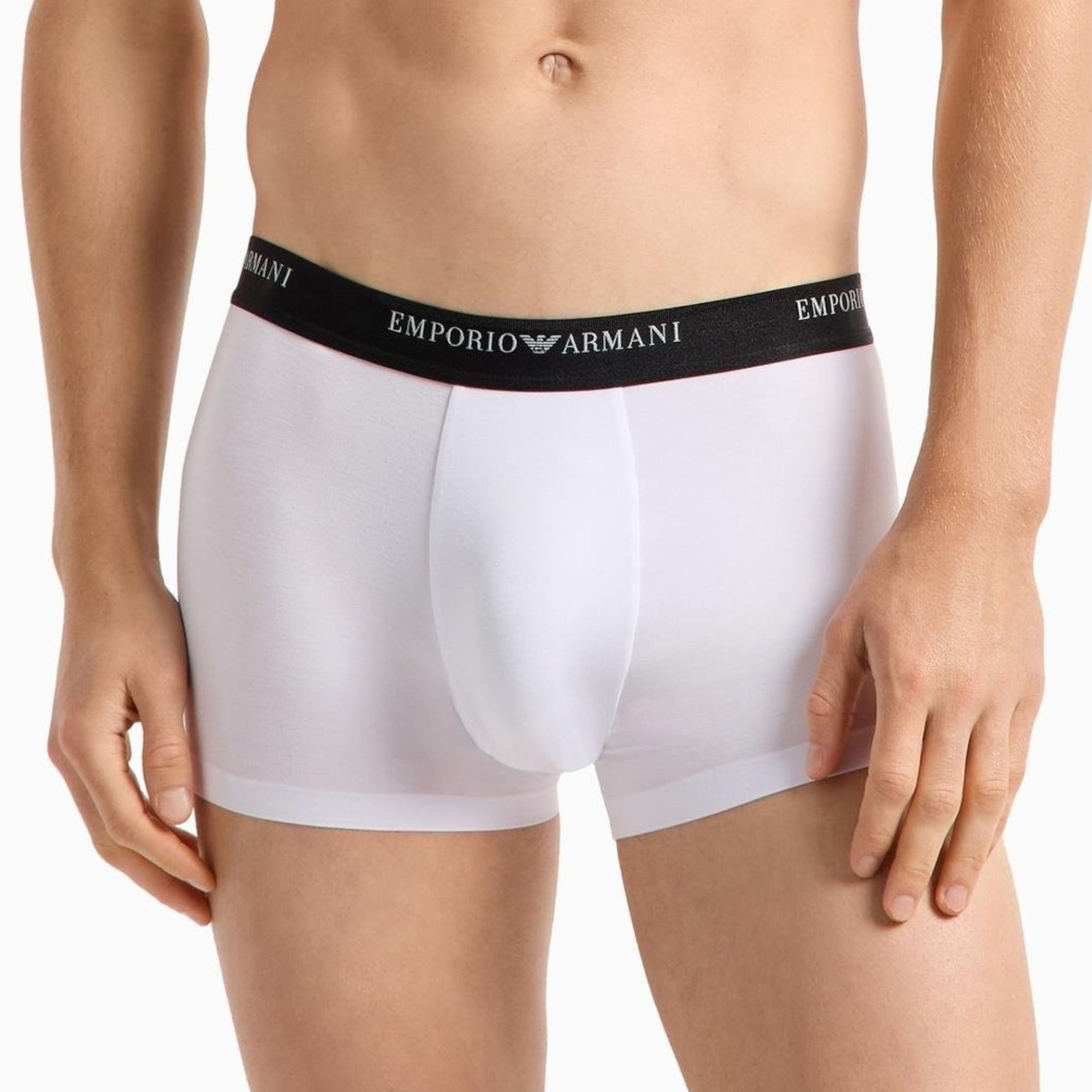 Мужские трусы хипсы белые Emporio Armani 111847_4F511 00010 фото 1