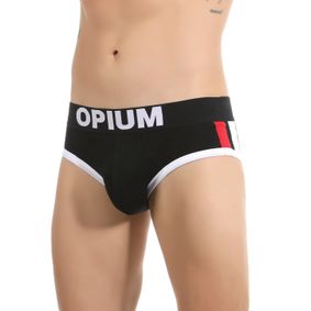 Фото Мужские трусы брифы черные Opium Brief R137