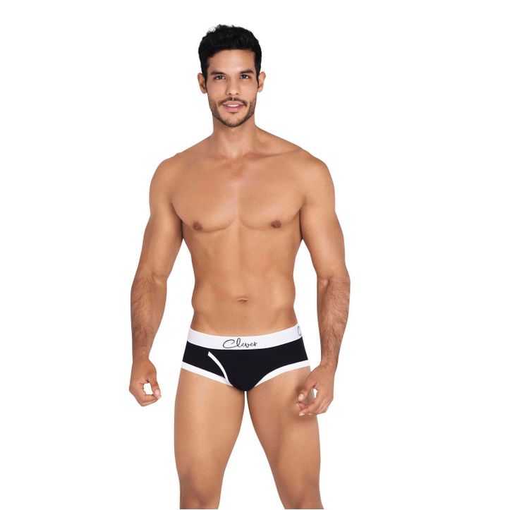 Мужские трусы брифы черные Clever GOALS PIPING BRIEF 041711 