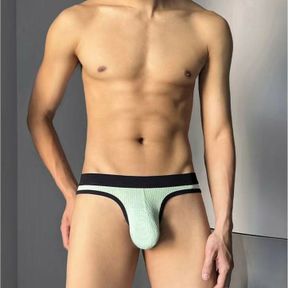 Фото Мужские трусы брифы зеленые Romeo Rossi RR2081-19