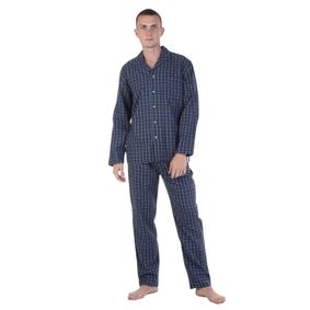 Фото Мужская пижама классическая в синюю клетку Tom Tailor 071102/5200 634