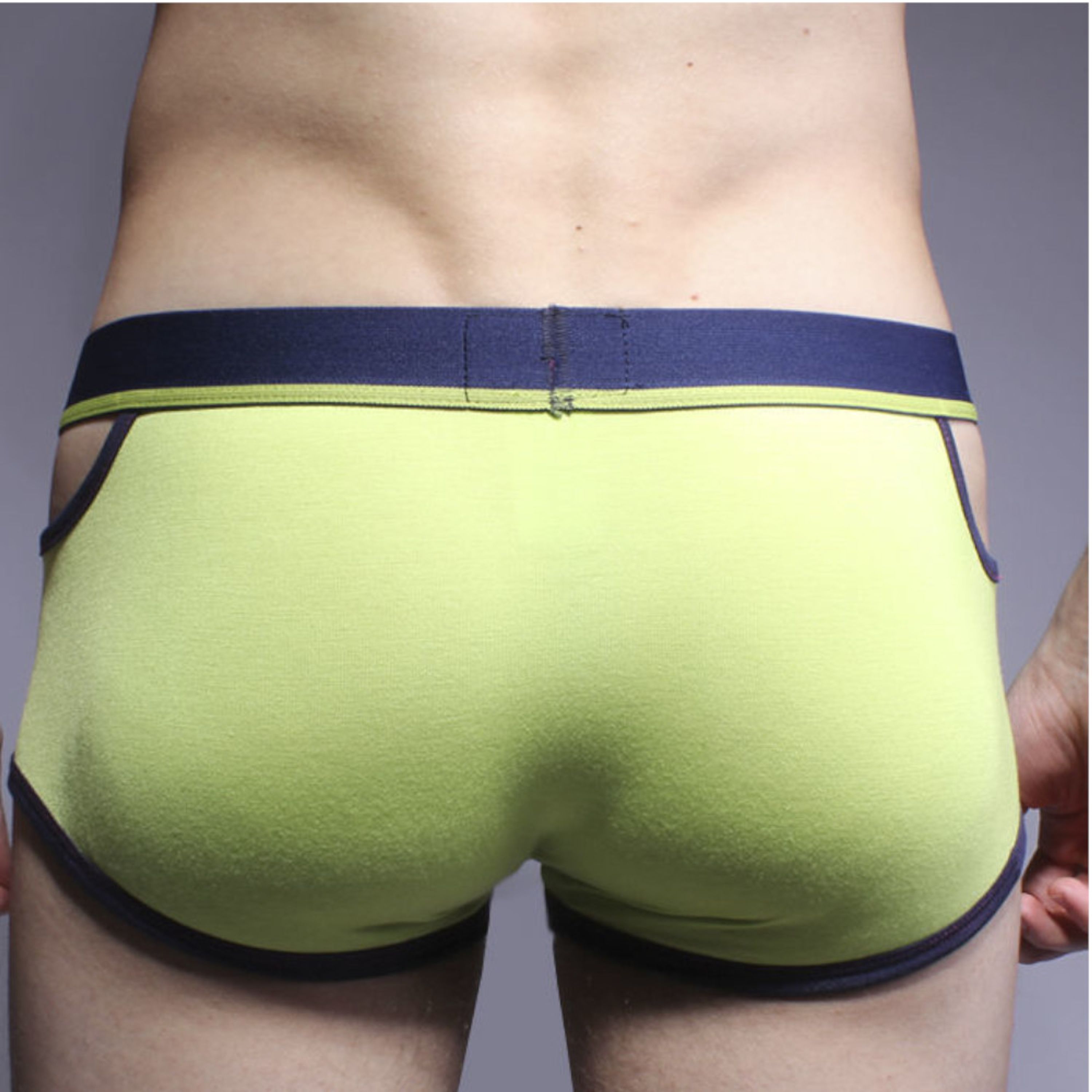 Мужские трусы хипсы салатовые Andrew Christian Glow Almost Naked Quirk Boxer Green AC83 фото 3