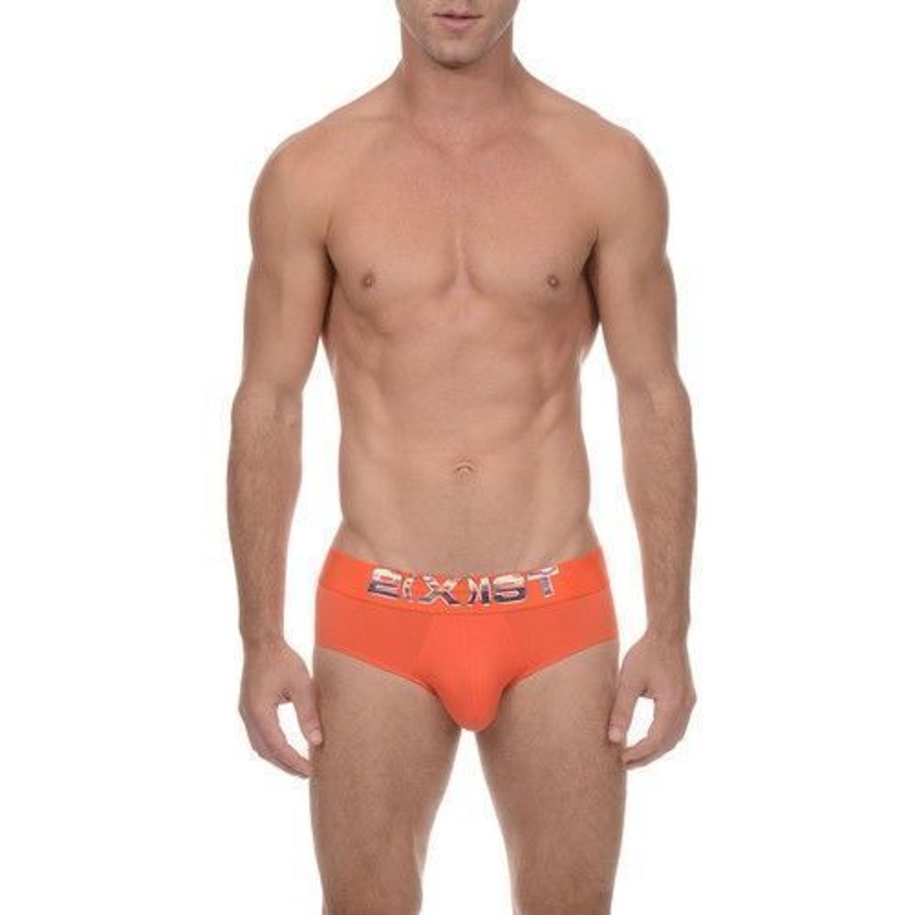 Мужские трусы Брифы оранжевые 2(x)ist Men's Electric No-Show Brief Limited Edition Orange фото 1