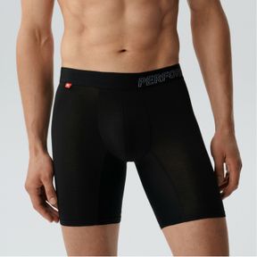 Фото Мужские трусы боксеры удлиненные черные ATLANTIC Long Performance MH-1181