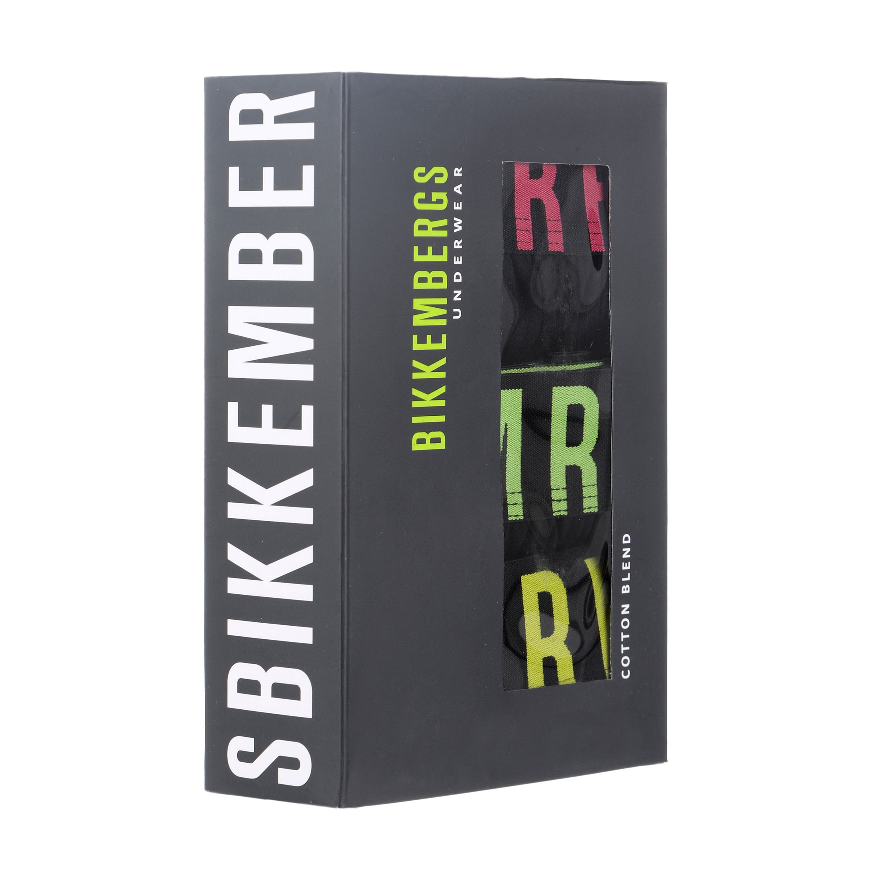 Мужские трусы хипсы (черный) набор 3 в 1 Bikkembergs MIX COLOR FLUO BKK1UTR16TR фото 7