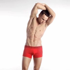 Фото Мужские трусы боксеры красные Emporio Armani Eagle Red Boxer