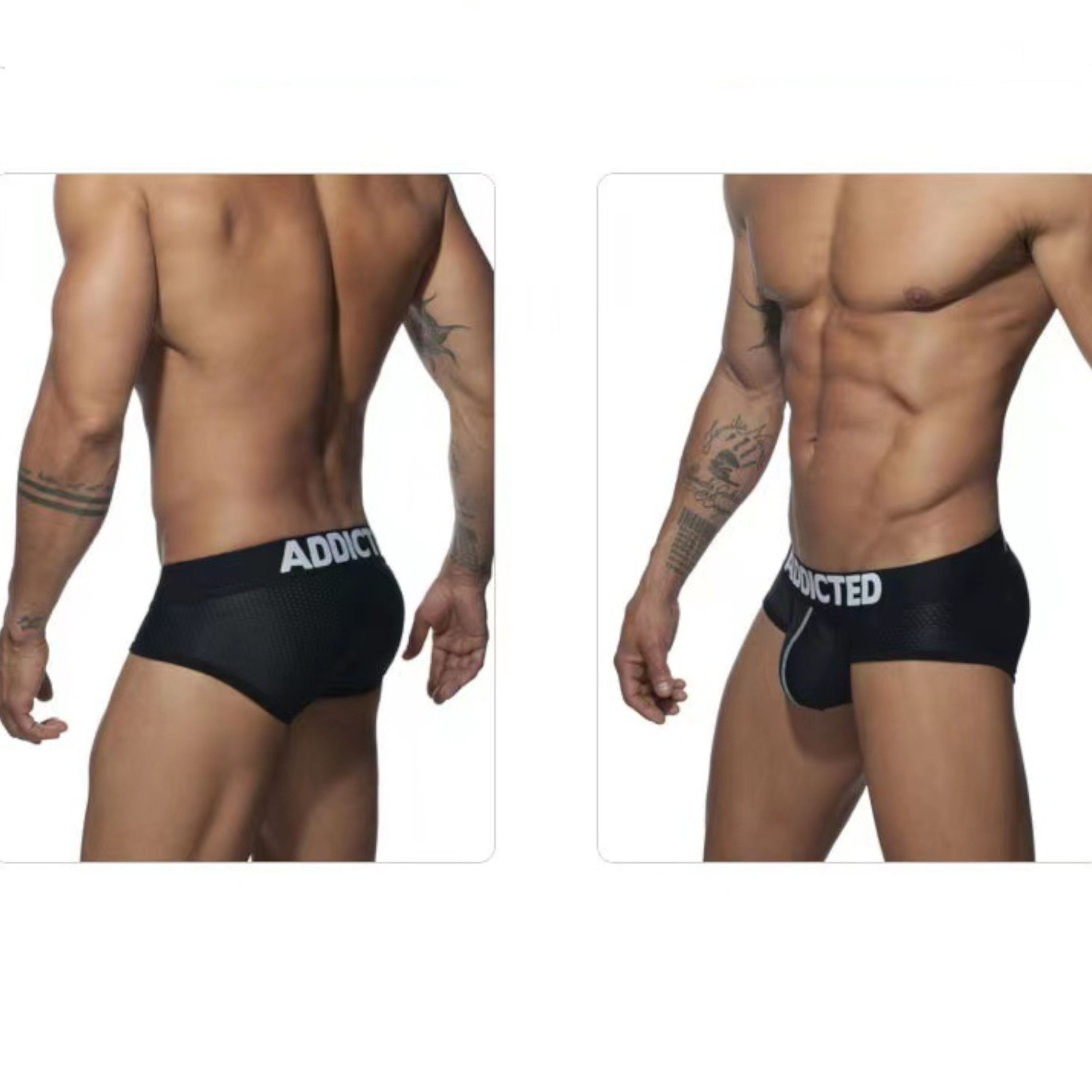 Мужские трусы брифы черные Addicted AD2080-2 фото 3