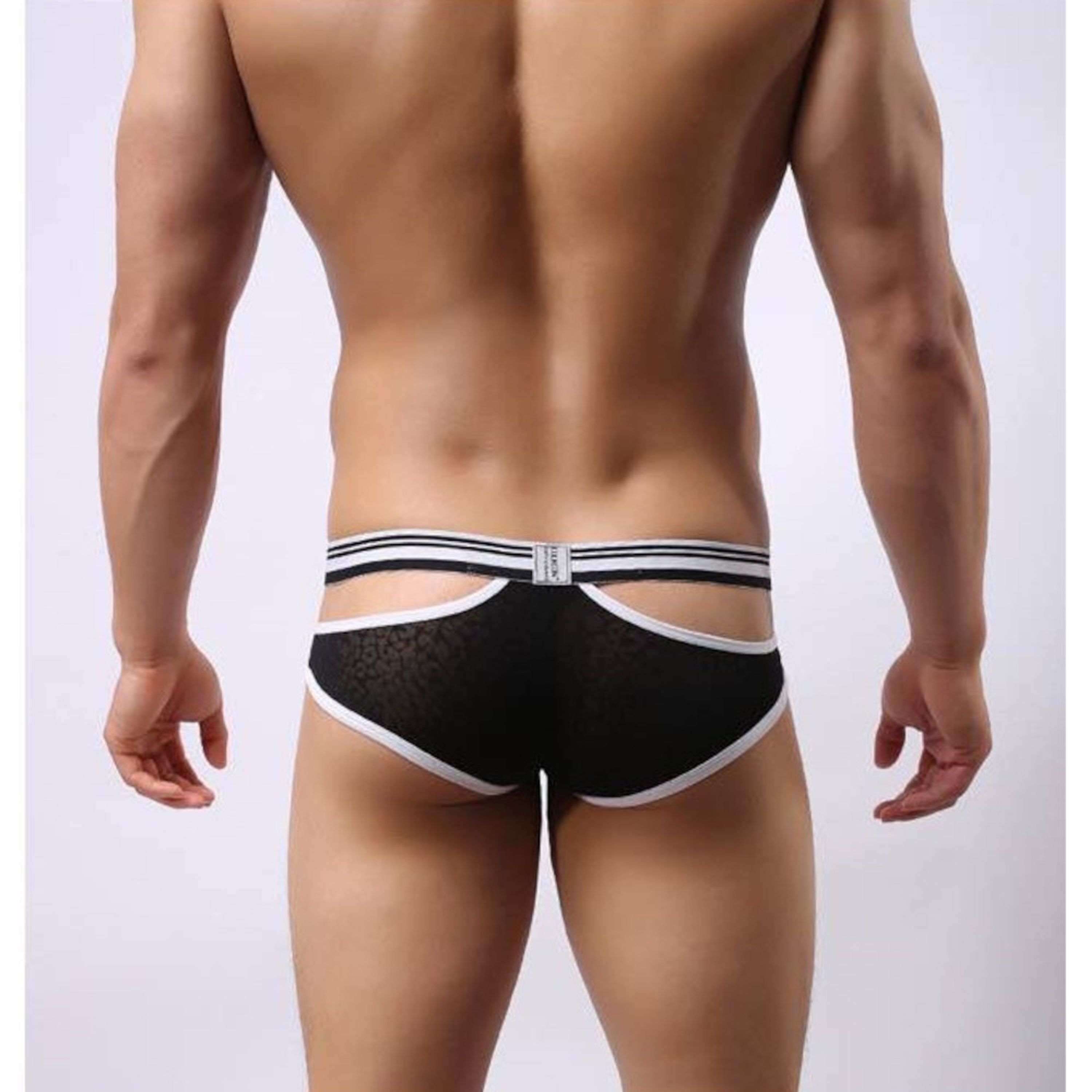 Мужские трусы брифы черные Cockon X Lace Brief Black 6101 фото 2
