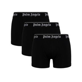 Фото Набор мужских трусов боксеров 3в1 черные PALM ANGELS PLA1UMWTR04TR