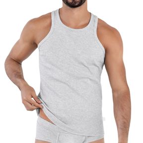 Фото Мужская майка серая Clever Moda SPIRIT TANK TOP 160612