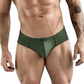 Фото Мужские трусы брифы зеленые Clever Moda MAYA BRIEF 178110