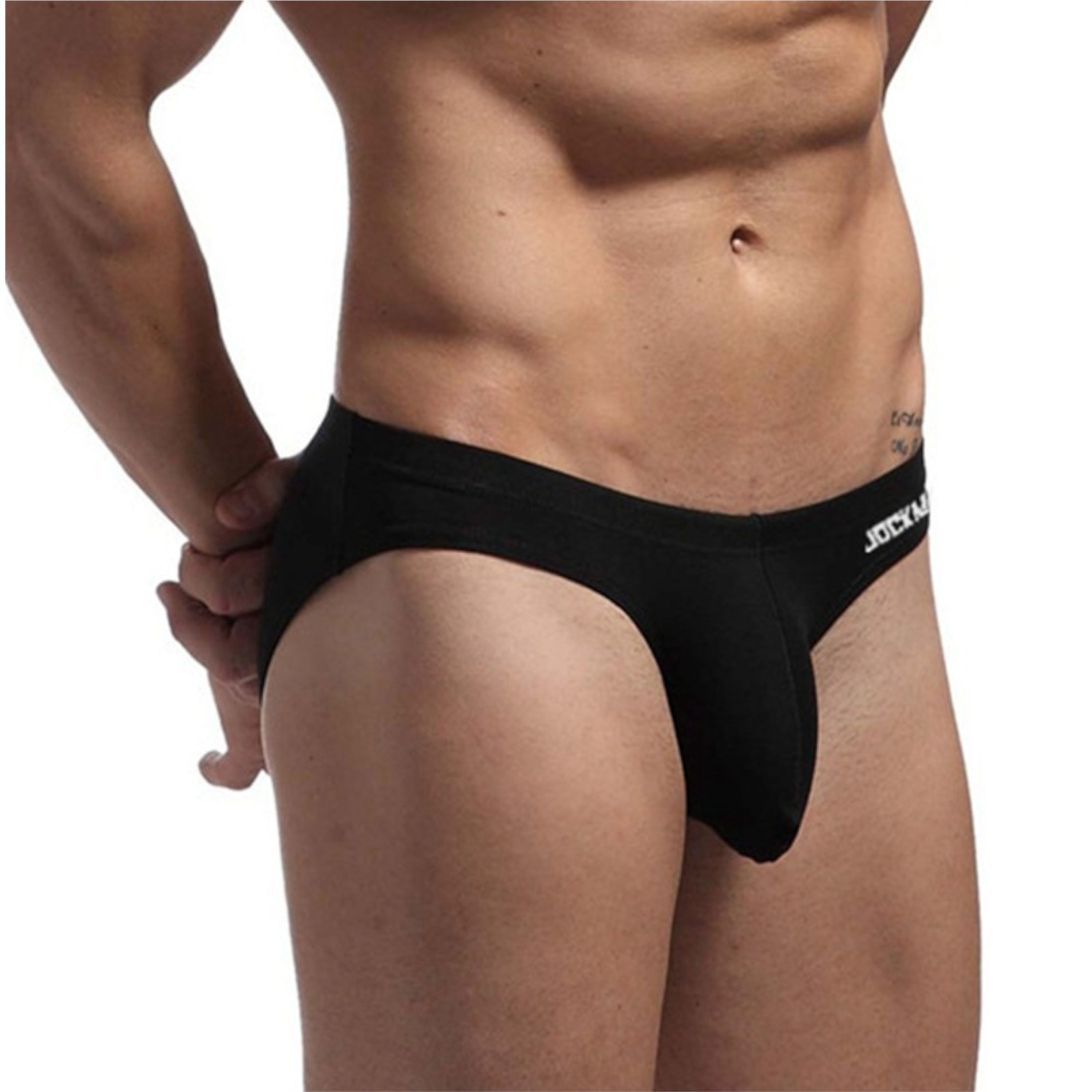Мужские трусы брифы черные JOCKMAIL JM2025-2 фото 1