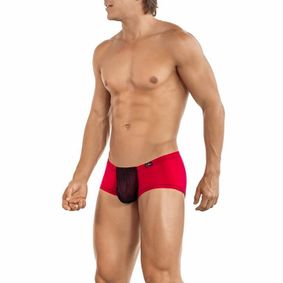 Фото Мужские трусы хипсы красные с черной вставкой Clever Be Latin Boxer 243105