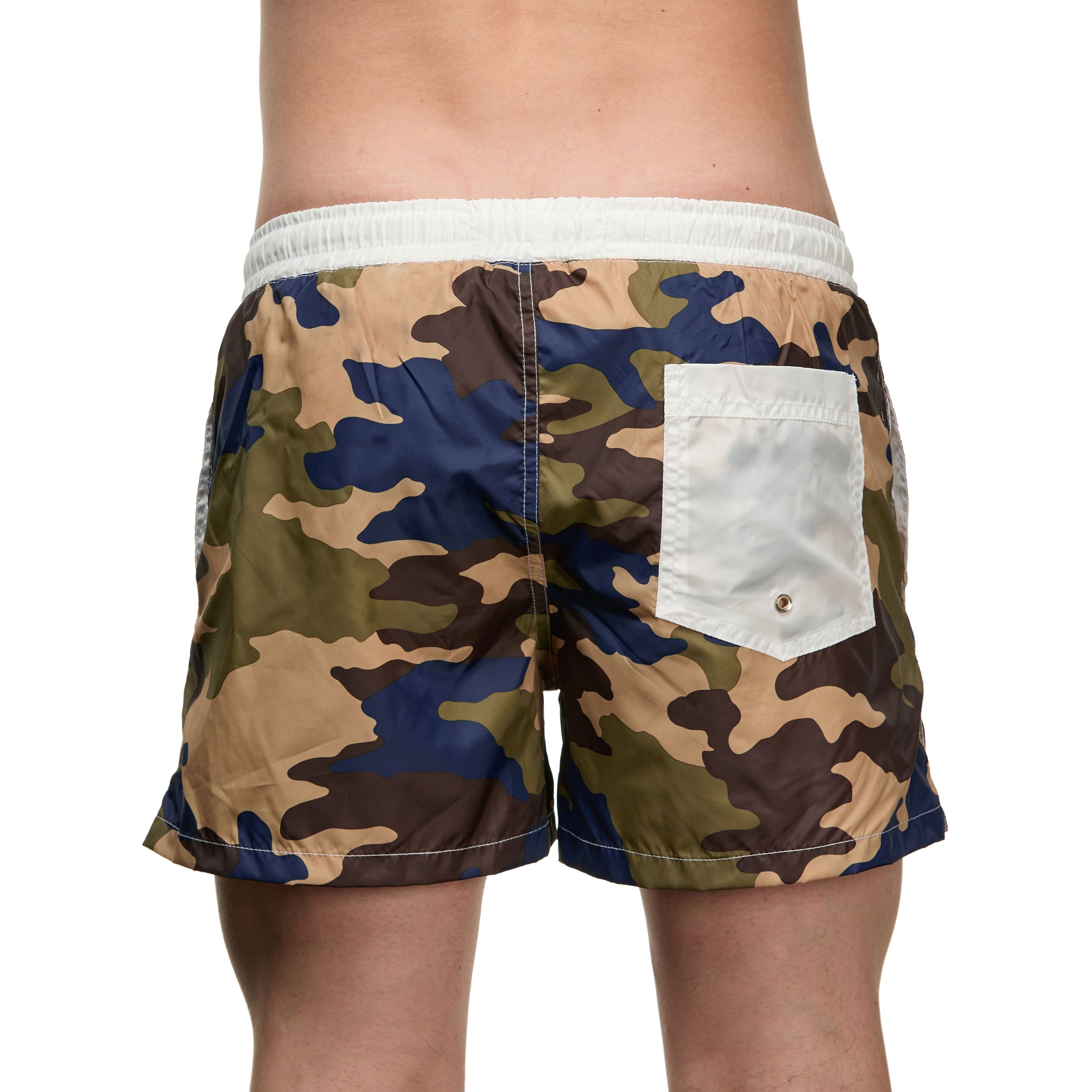 Мужские шорты коричневые с камуфляжным принтом Sesmik STORM MILITARY BROWN-BLUE фото 2