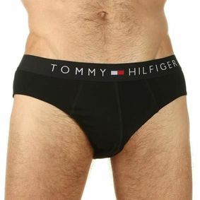 Фото Мужские трусы слипы черные Tommy Hilfiger