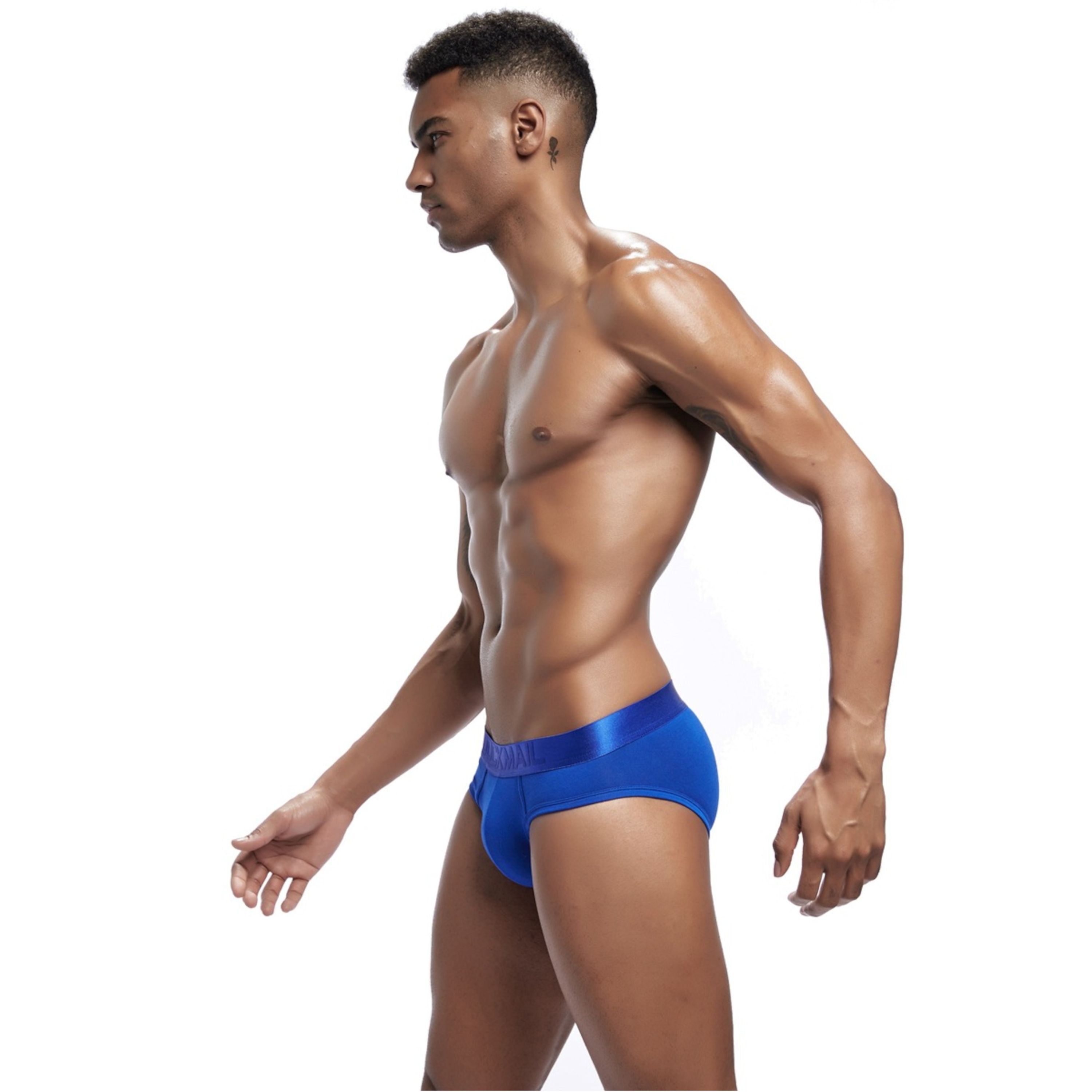 Мужские трусы брифы синие JOCKMAIL JM2034-9 фото 3