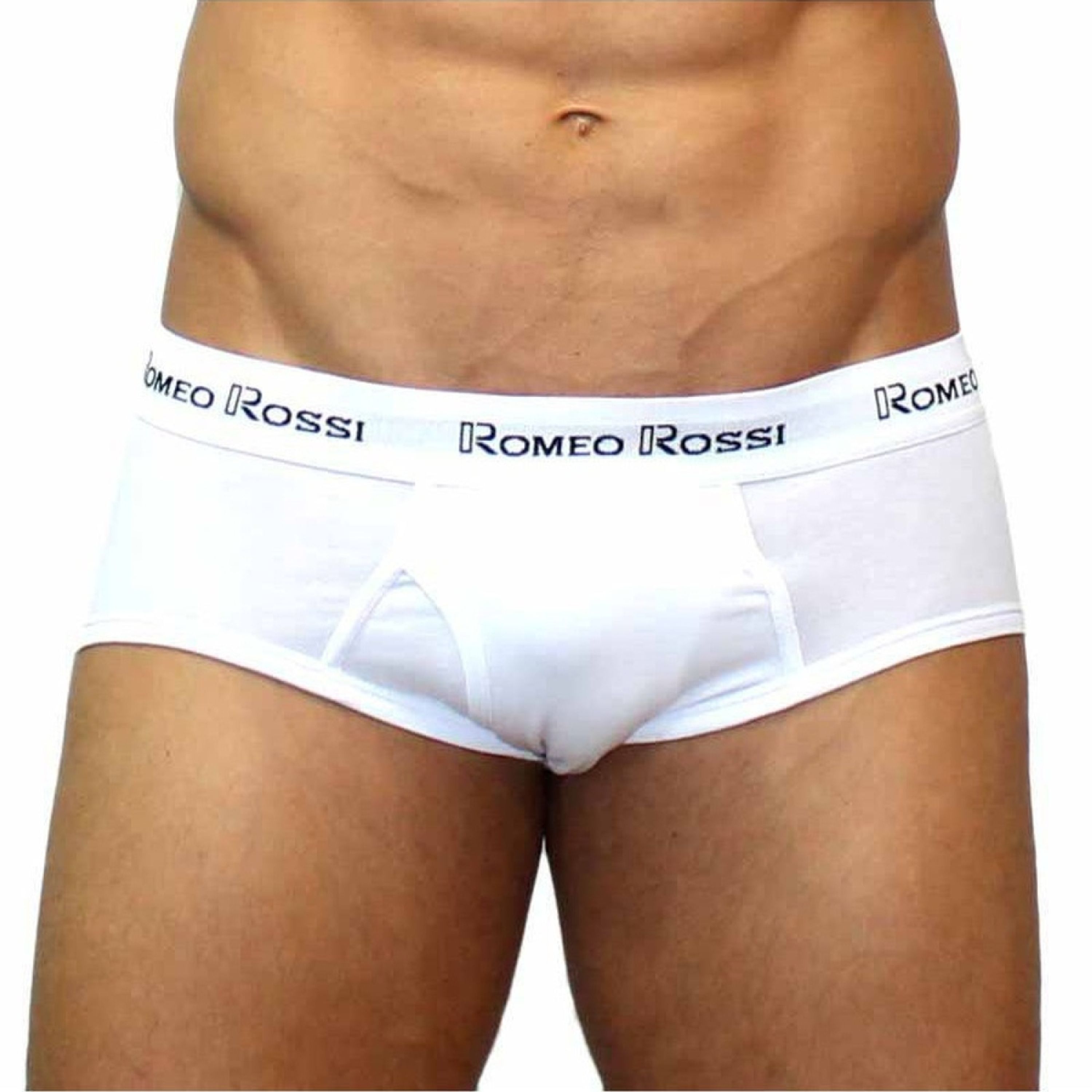 Мужские трусы брифы белые Romeo Rossi RR366-1 Brief фото 2