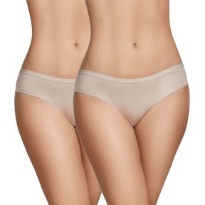 Фото Набор женских трусов бикини 2в1 бежевые Creaciones Selene 400 BIKINI/tierra