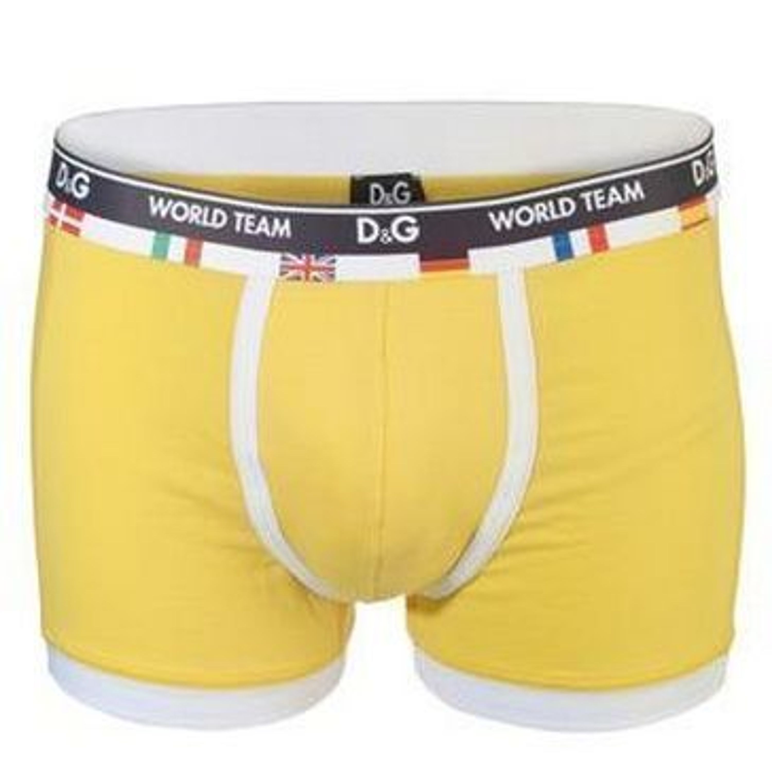  Мужские трусы боксеры желтые D&G World Team Yellow фото 2