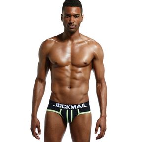 Фото Мужские трусы брифы черные JOCKMAIL JM2012-2