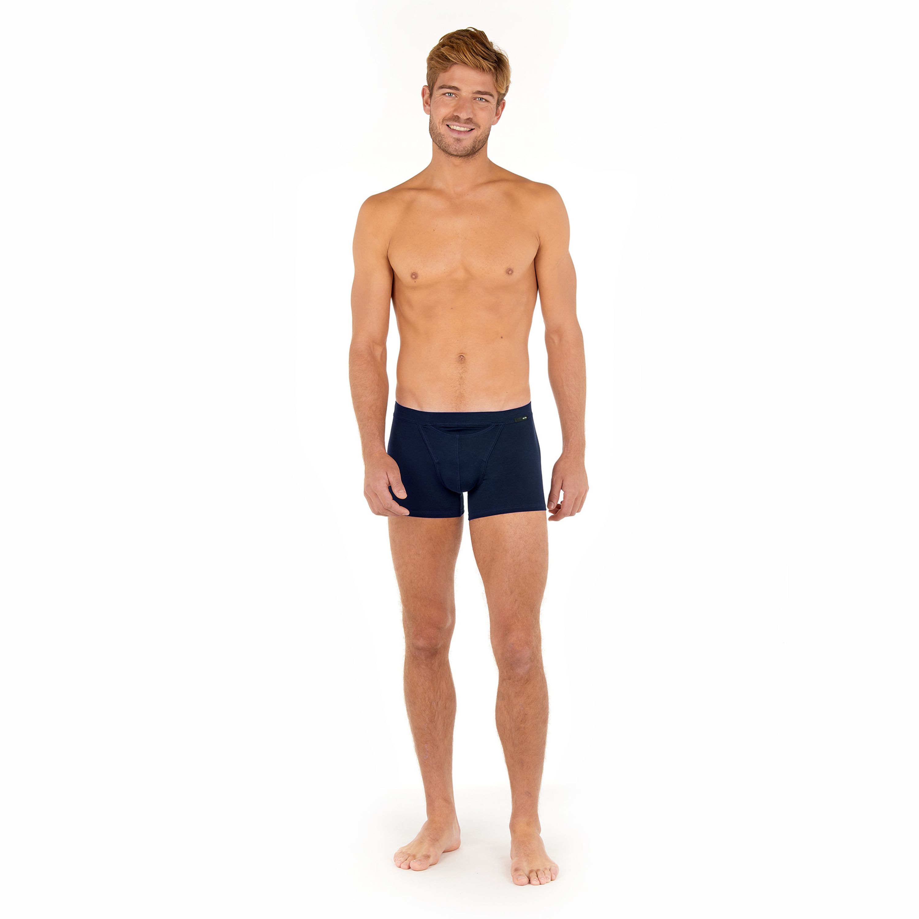 Мужские трусы боксеры темно-синие HOM TENCEL SOFT Comfort Boxer Briefs HO1 402465_4000RA фото 1