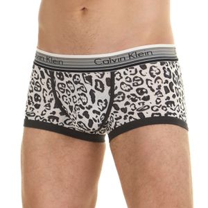 Фото Мужские трусы хипсы белые с леопардовым принтом Calvin Klein