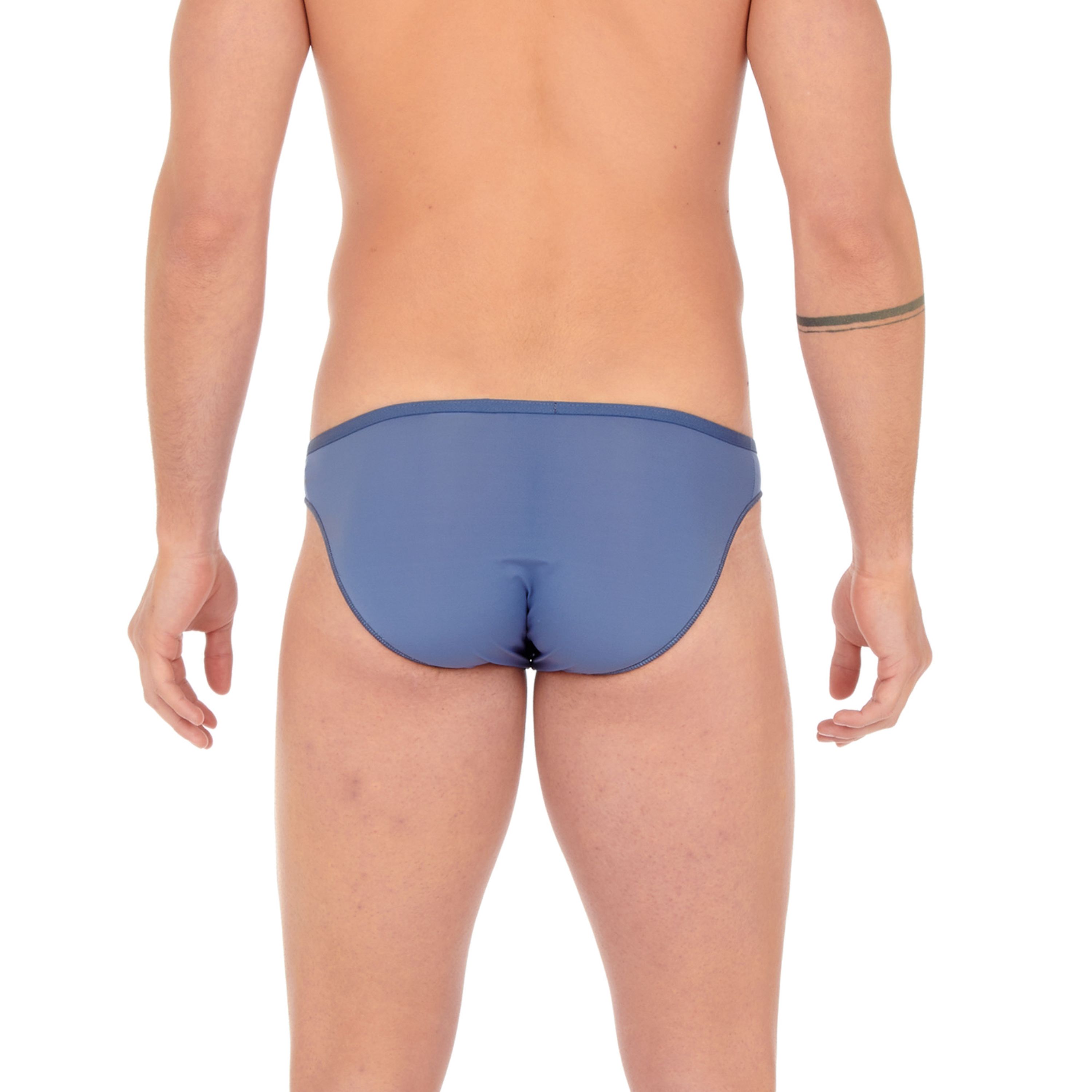 Мужские трусы слипы синие HOM PLUMES Micro Briefs 404756_4000CG фото 3