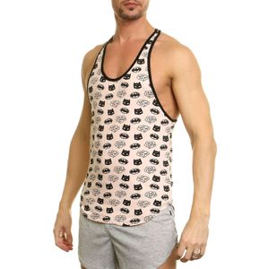 Фото Мужская майка бежевая с принтом Van Baam VB0601