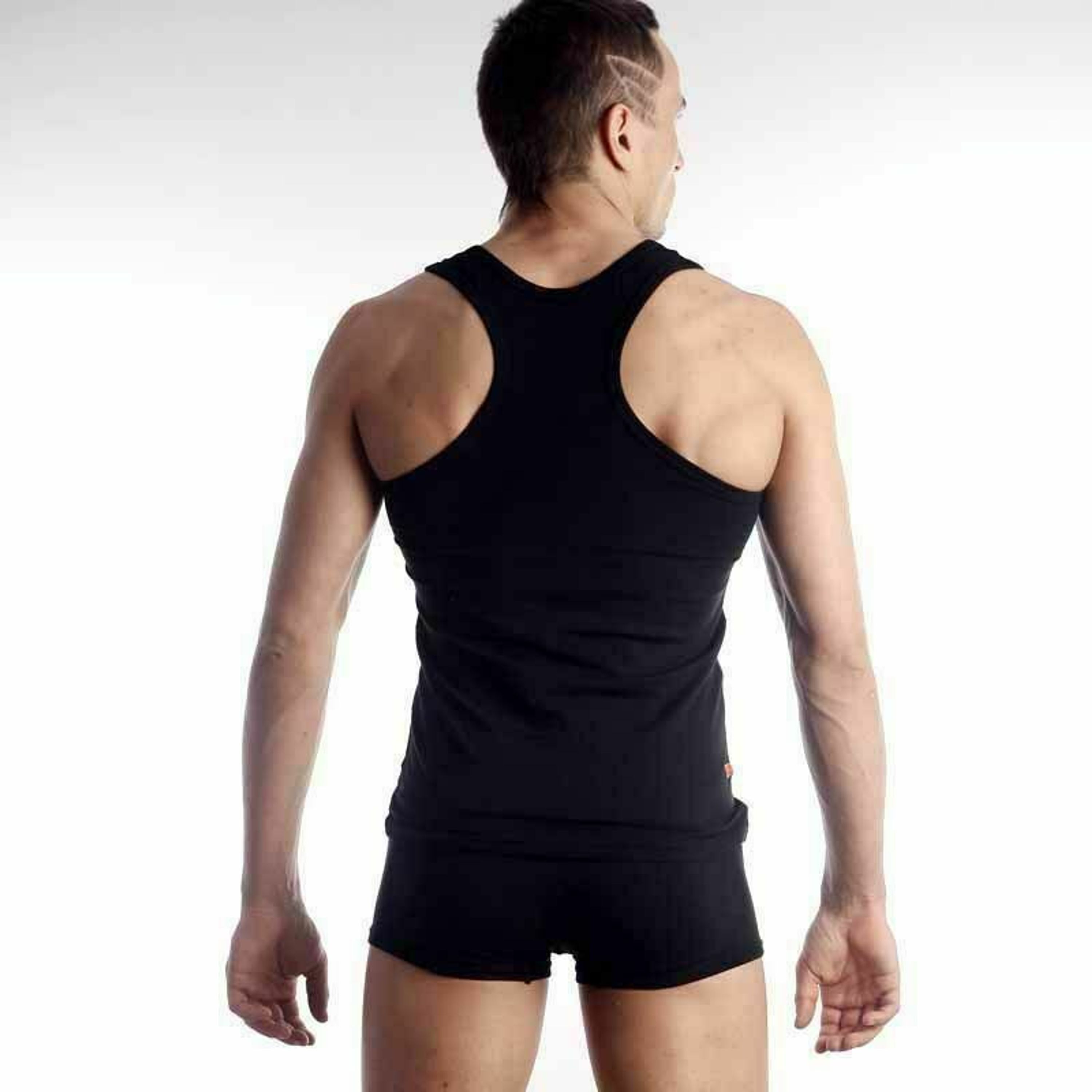 Мужская майка черная Calvin Klein Black Tank top фото 3
